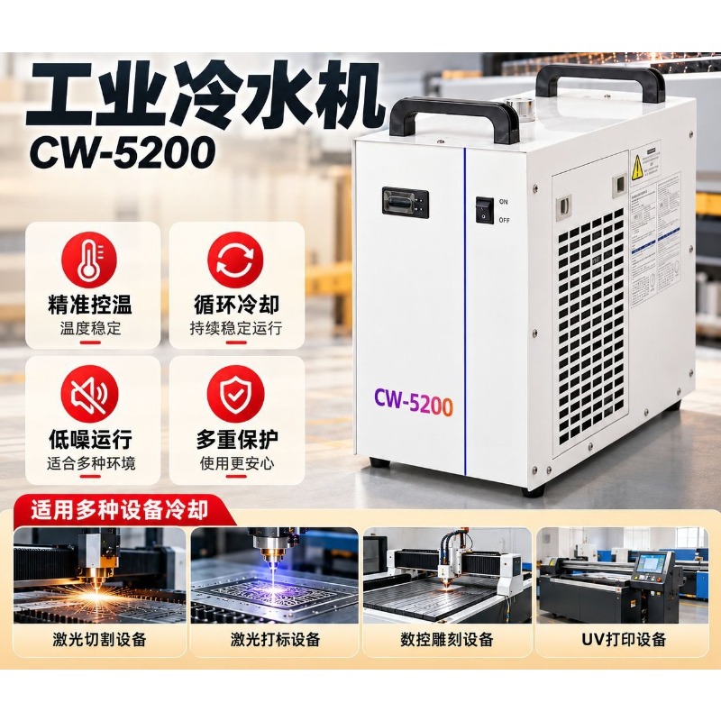 Laser Industrial Chiller - Refrigeratore industriale CW5200, piccolo sistema di